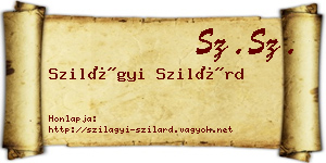 Szilágyi Szilárd névjegykártya